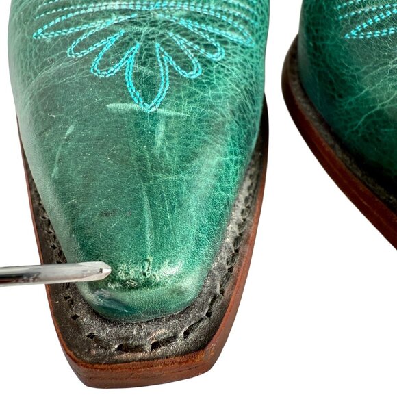 Justin Boots Women’s Size 8.5 B Turquoise Damiana Western Cowgirl Boots L4302 - Picture 10 of 10
